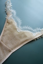 Aphrodite Chainmail Jersey Thong Gold