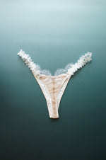 Aphrodite Chainmail Jersey Thong Gold