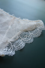 Eos White Lace and Fishnet Panty