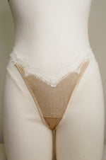 Aphrodite Chainmail Jersey Thong Gold