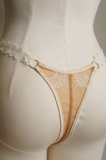 Aphrodite Chainmail Jersey Thong Gold