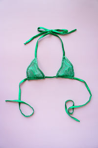 Size XS Green Mesh Micro Bralette