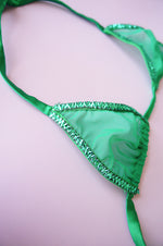 Size XS Green Mesh Micro Bralette