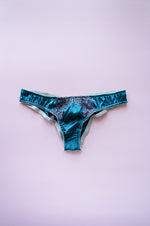 Size XS Teal Silk Ophelia Panty