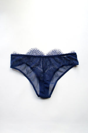 Tilly Lace Mid Brief Navy