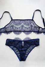 Tilly Lace Mid Brief Navy